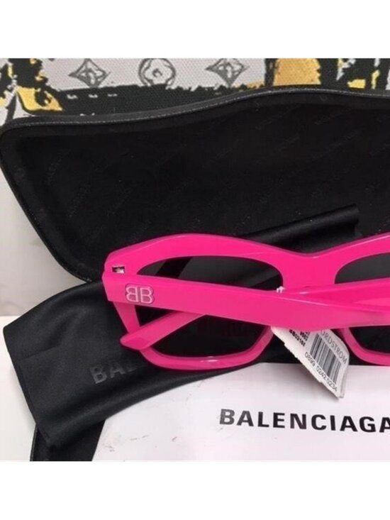 ?️ New Authentic Balenciaga BB0216S 003 Fuchsia Sunglasses main image 4